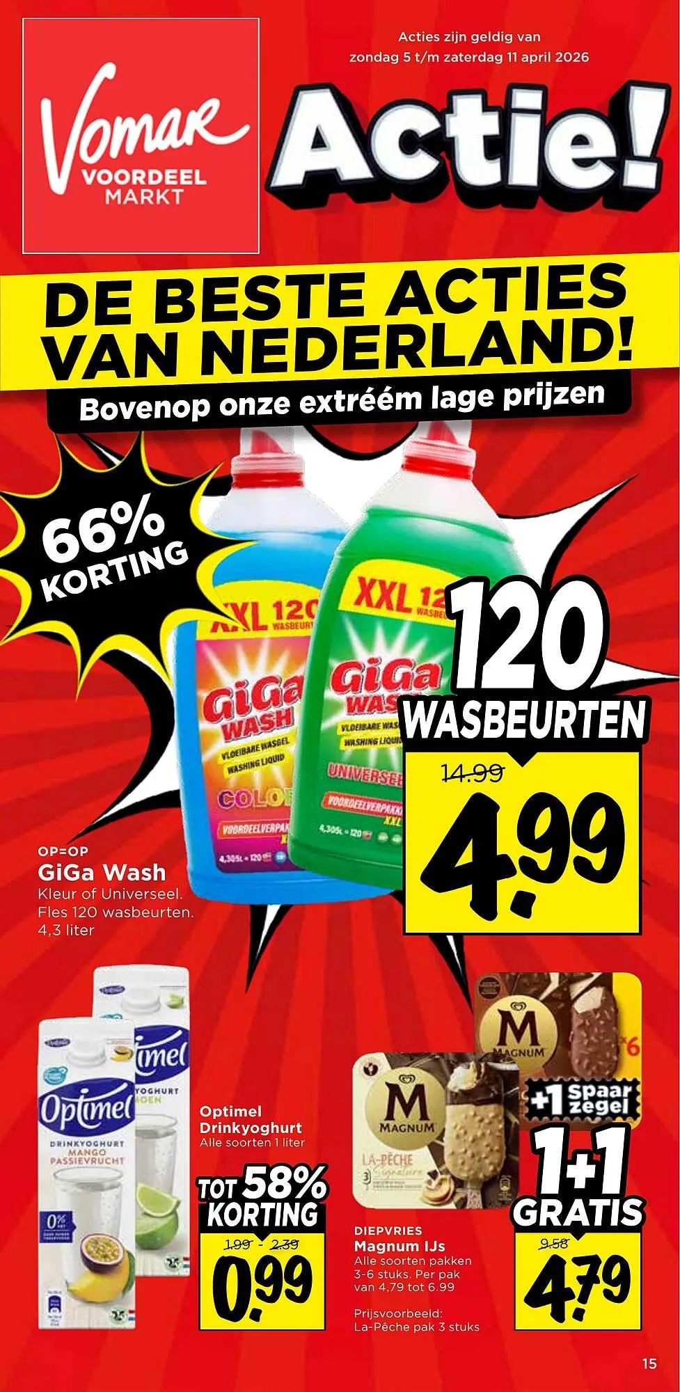 Vomar Voordeelmarkt folder van 5 april tot 11 april 2026 - Folder pagina 1