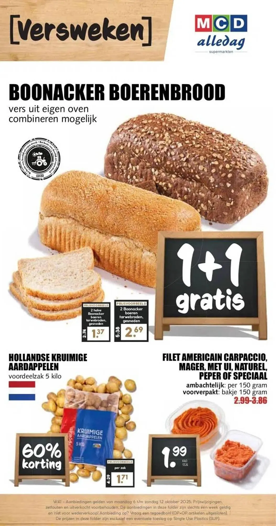 MCD Supermarkt folder van 6 oktober tot 12 oktober 2025 - Folder pagina 1