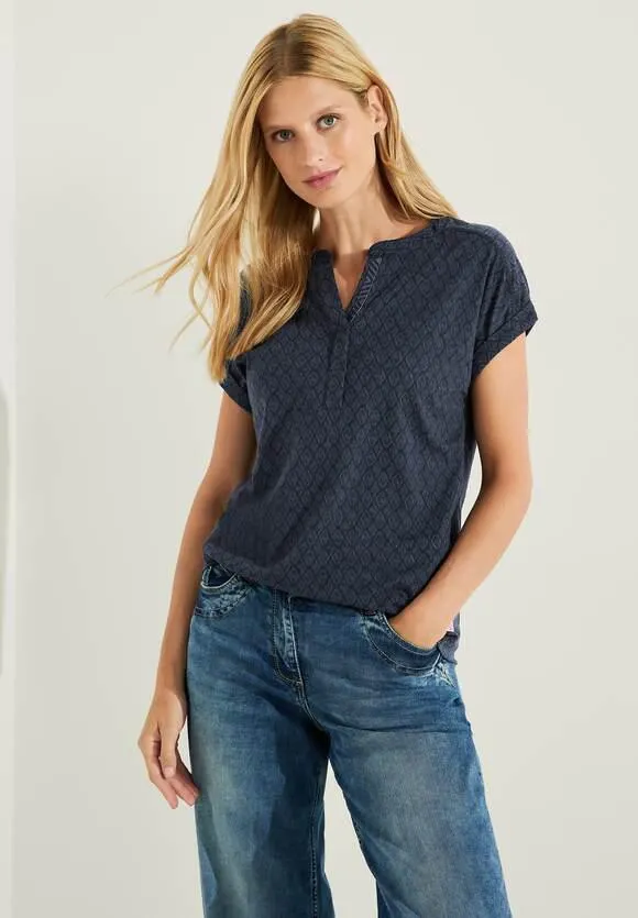 T-shirt met burnout-look