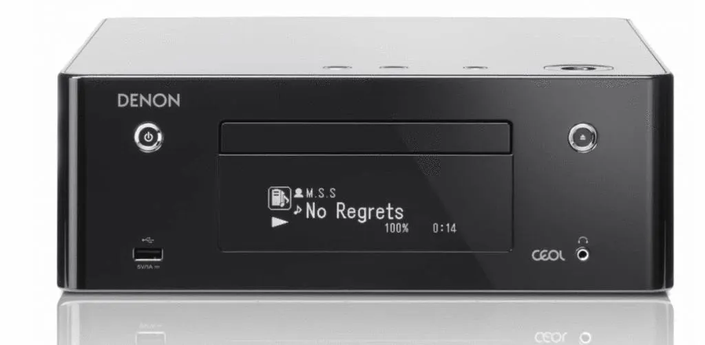 Denon RCD-N10BKE2 met CD speler, voice control en Heos (Zonder Speakers)