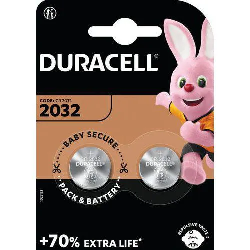 Lithiumknoopcelbatterij CR2032 - Set van 2 - Duracell