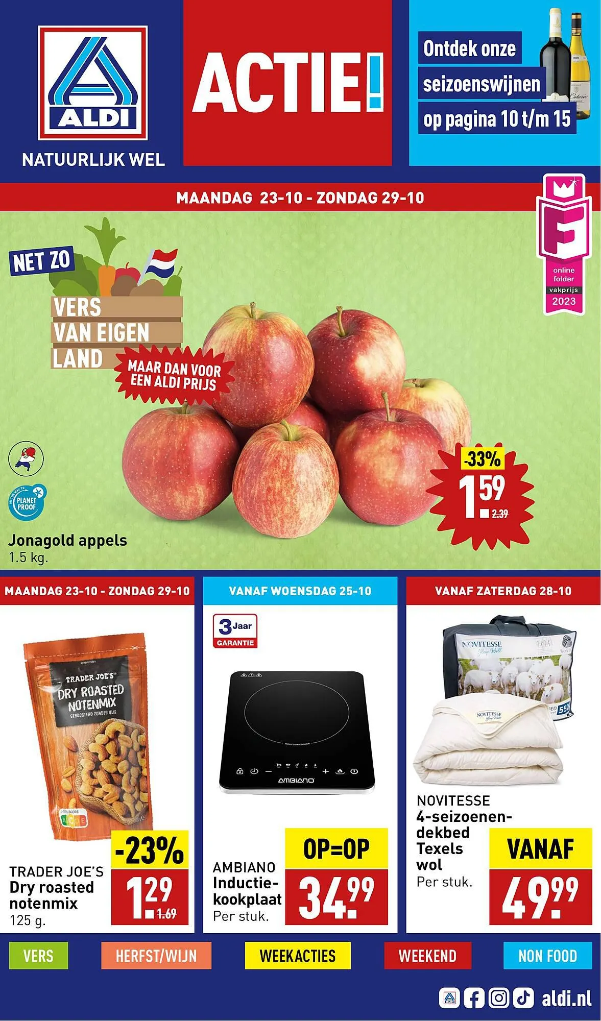 ALDI folder van 23 oktober tot 29 oktober 2023 - Folder pagina 1