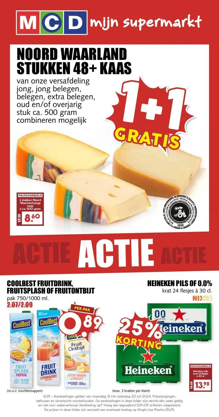 MCD Supermarkt folder van 16 juli tot 30 juli 2024 - Folder pagina 1