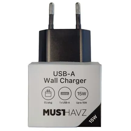 Musthavz thuislader USB-A Zwart