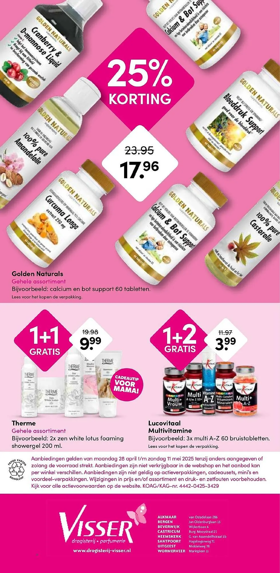 Drogisterij Visser folder van 28 april tot 11 mei 2025 - Folder pagina 4