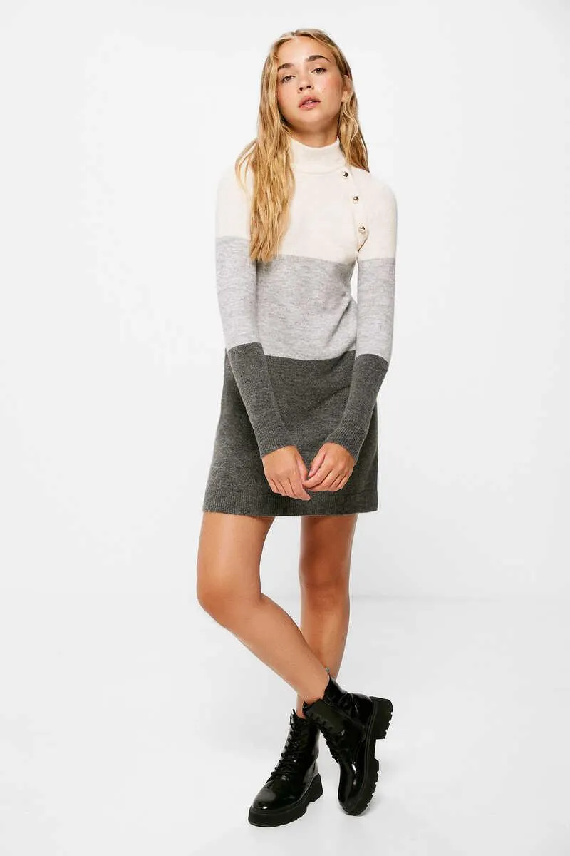 Vestido Punto Color Block