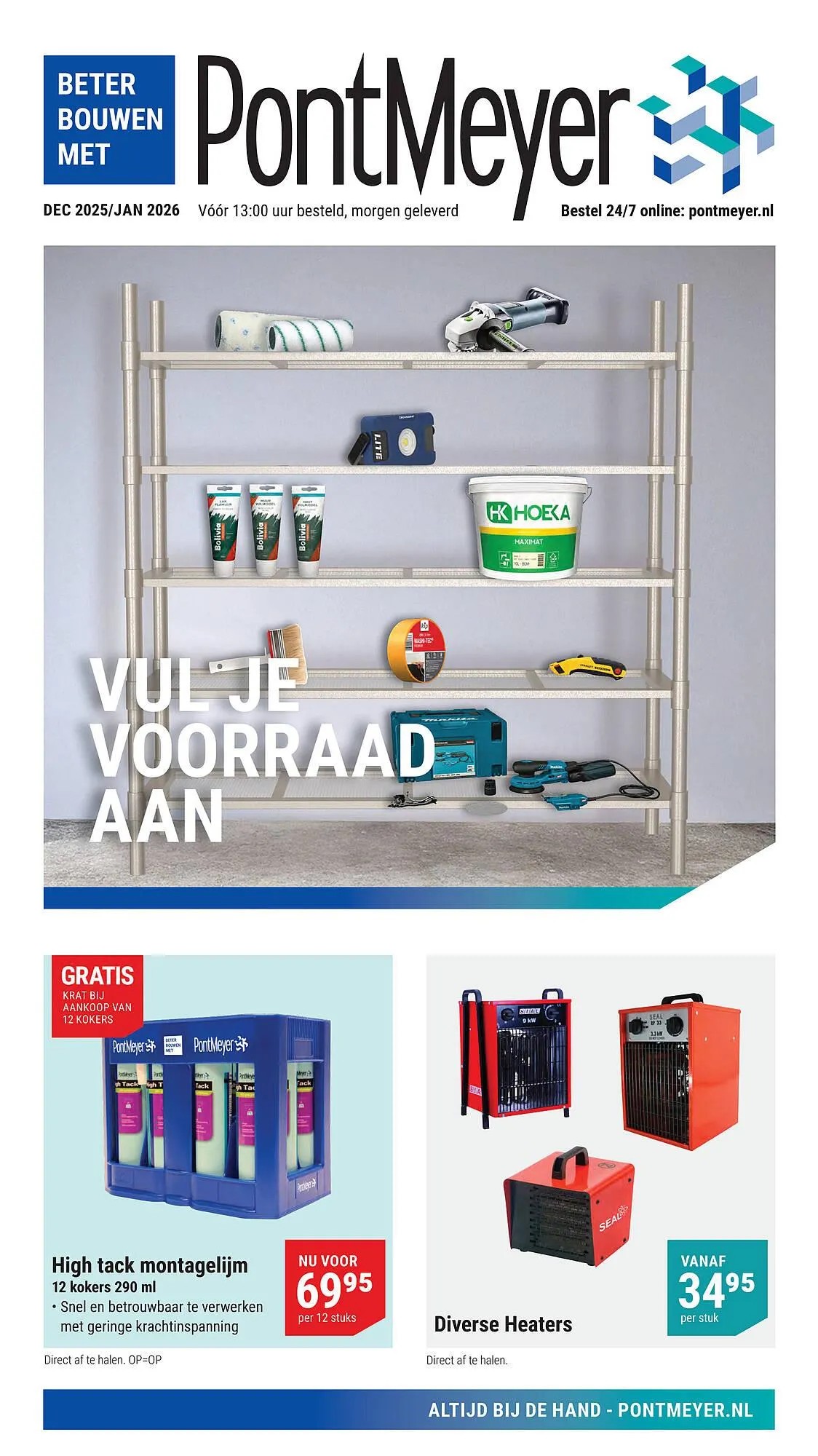 Pontmeyer folder van 1 december tot 31 januari 2026 - Folder pagina 1