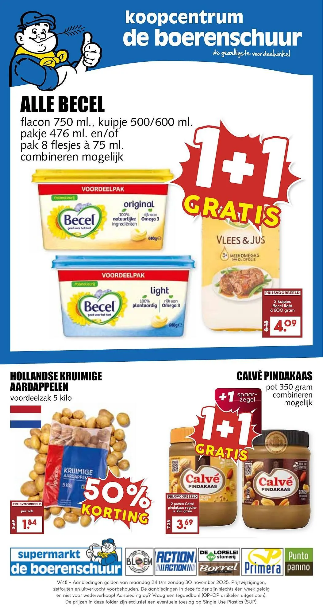 De Boerenschuur folder van 24 november tot 29 november 2025 - Folder pagina 1