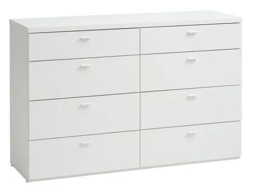 Ladekast BRODAL 4+4 lades wit