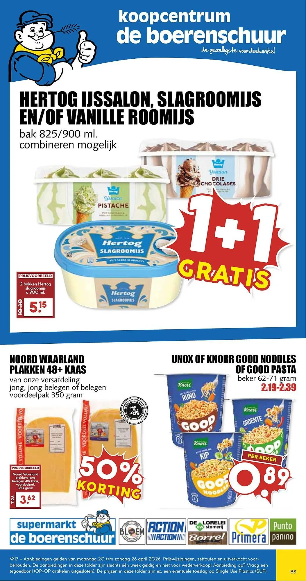 De Boerenschuur folder van 20 april tot 26 april 2026 - Folder pagina 1