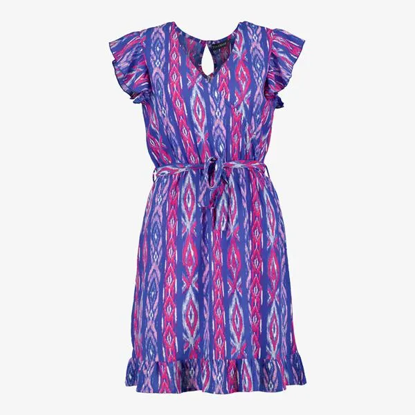 TwoDay dames jurk blauw met print