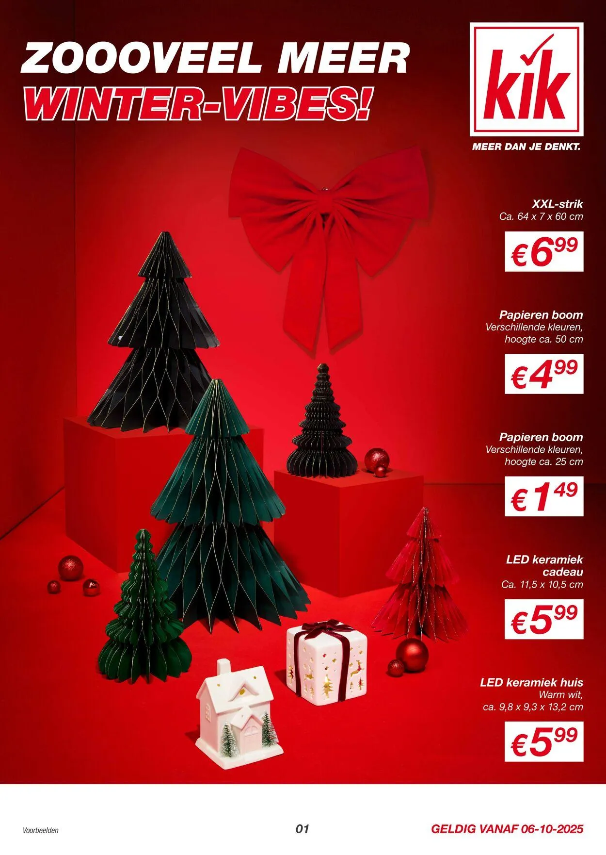 KIK - Kerst 2025 van 6 oktober tot 6 december 2025 - Folder pagina 1
