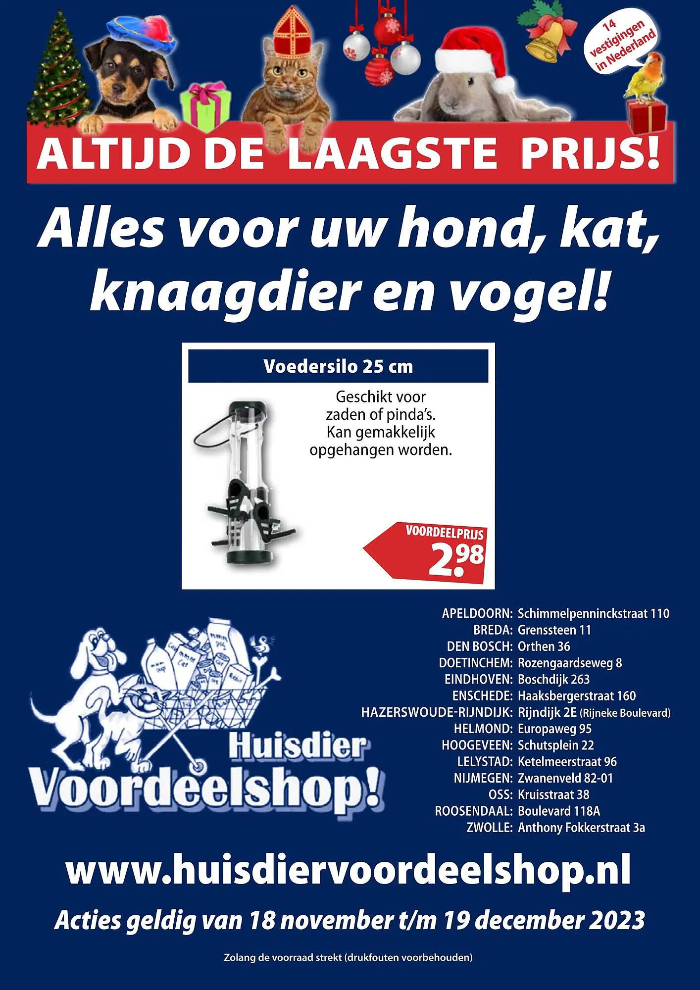 Huisdier Voordeelshop folder van 18 november tot 19 december 2023 - Folder pagina 10