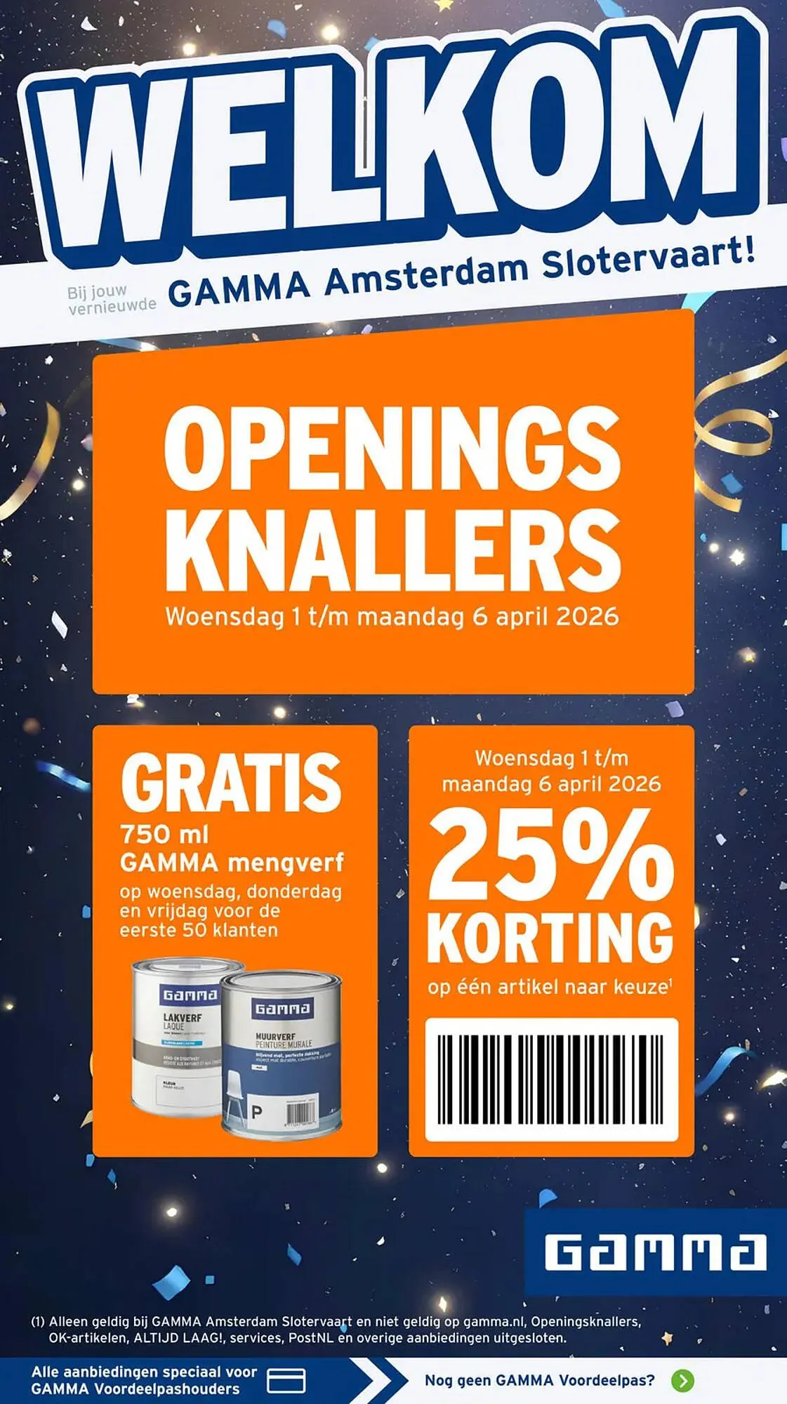 GAMMA folder van 1 april tot 6 april 2026 - Folder pagina 1