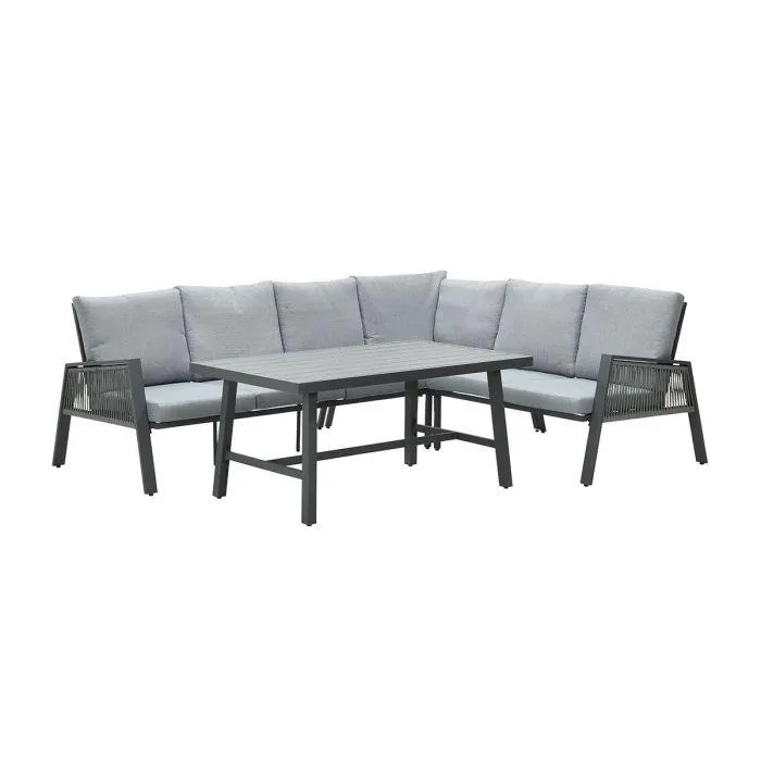 Brendon lounge dining set 4-delig rechts - licht grijs