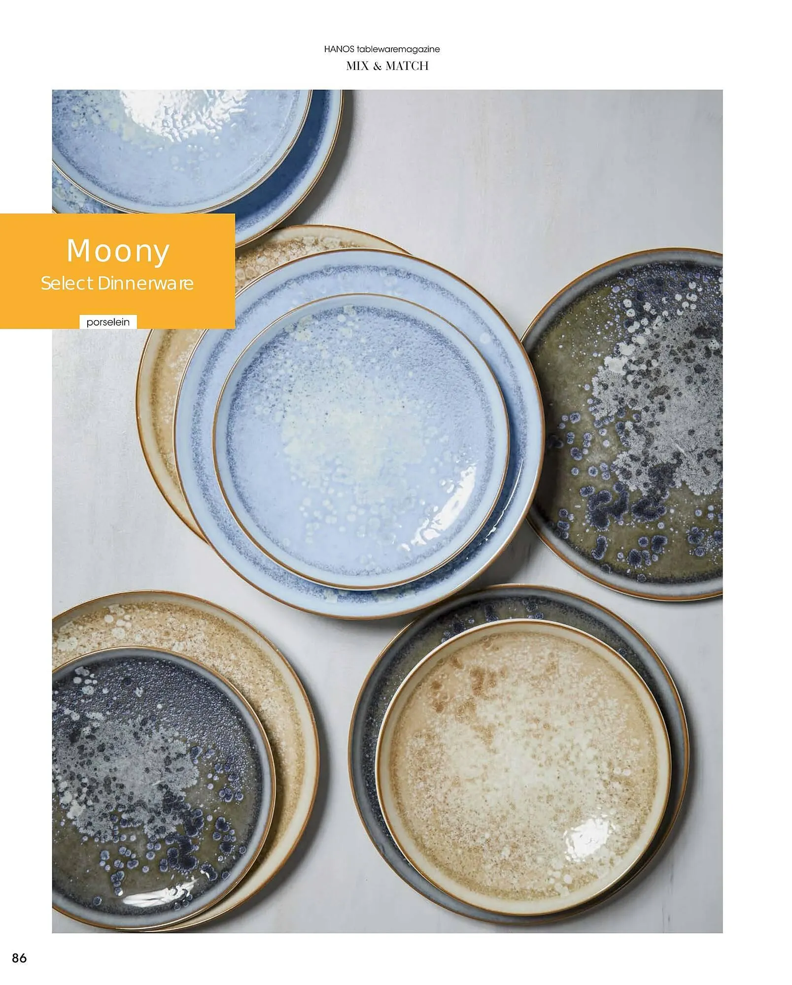 HANOS Tableware Magazine 2023-2024 van 1 januari tot 30 april 2024 - Folder pagina 86