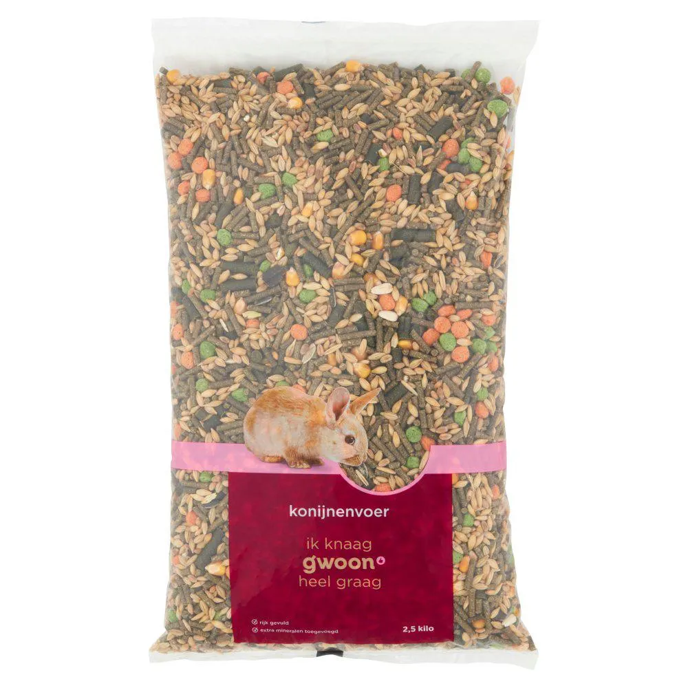 g'woon Konijnenvoer 2,5 kg