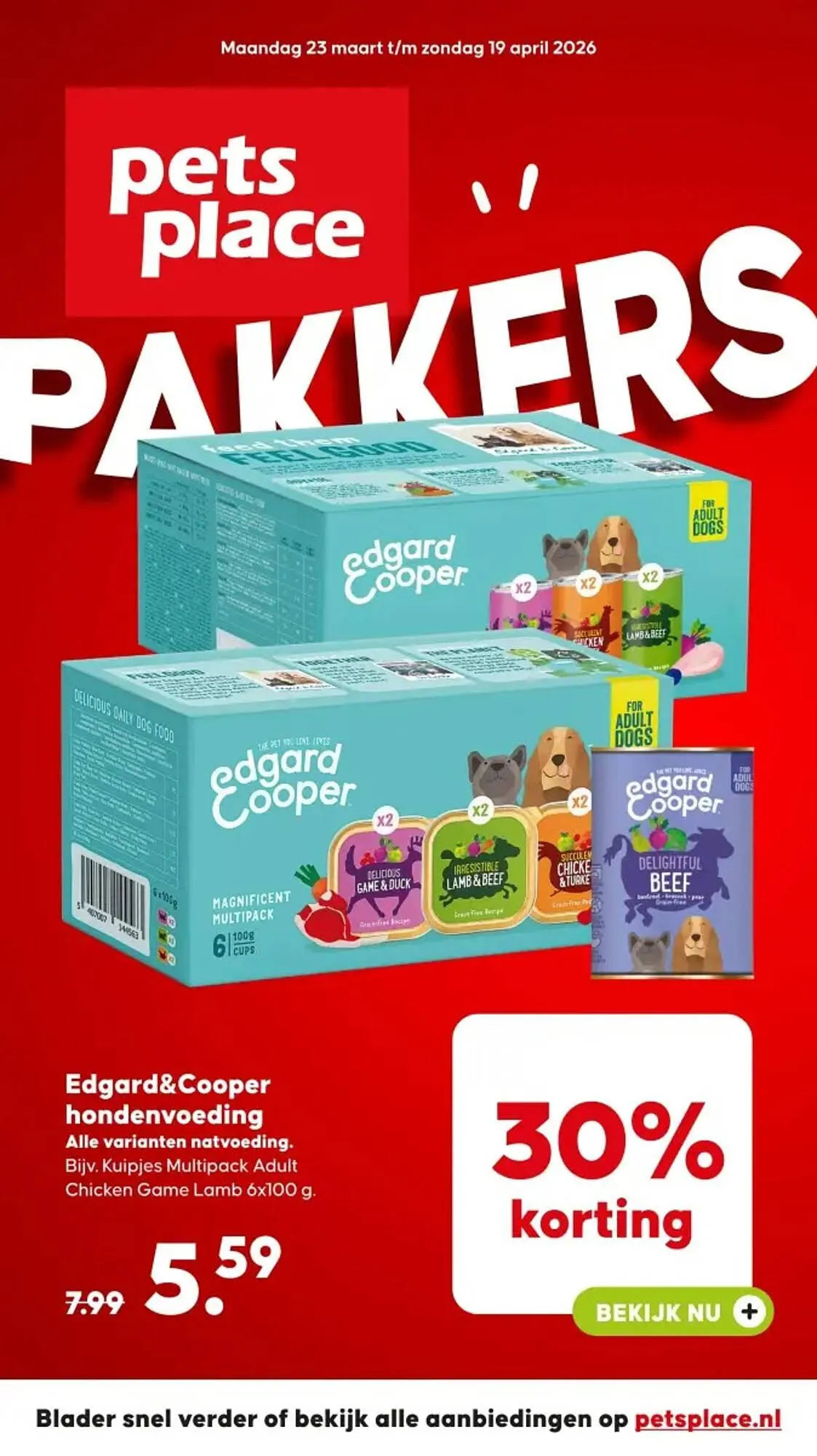 Pets Place folder van 23 maart tot 19 april 2026 - Folder pagina 1