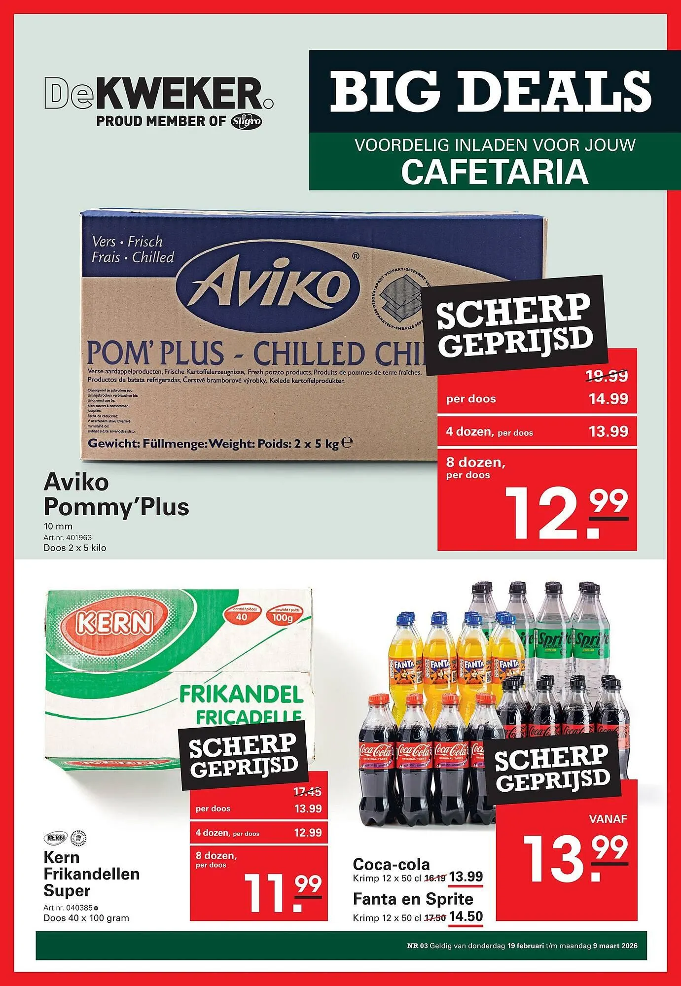 De Kweker folder van 19 februari tot 9 maart 2026 - Folder pagina 1