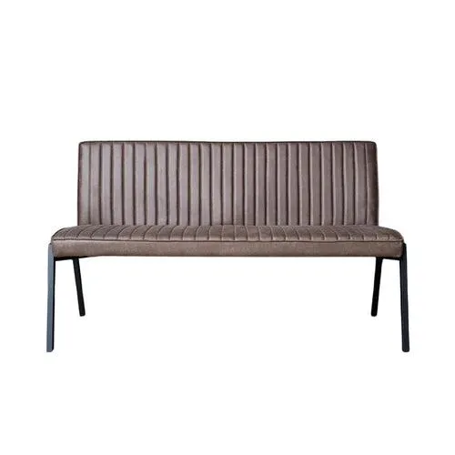 Starfurn Eetkamerbank Tivoli - Bruin Leer - 155x56x88cm
