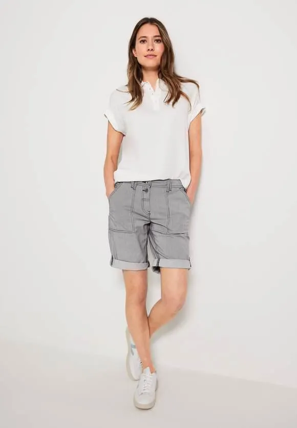 Gestreepte loose fit short