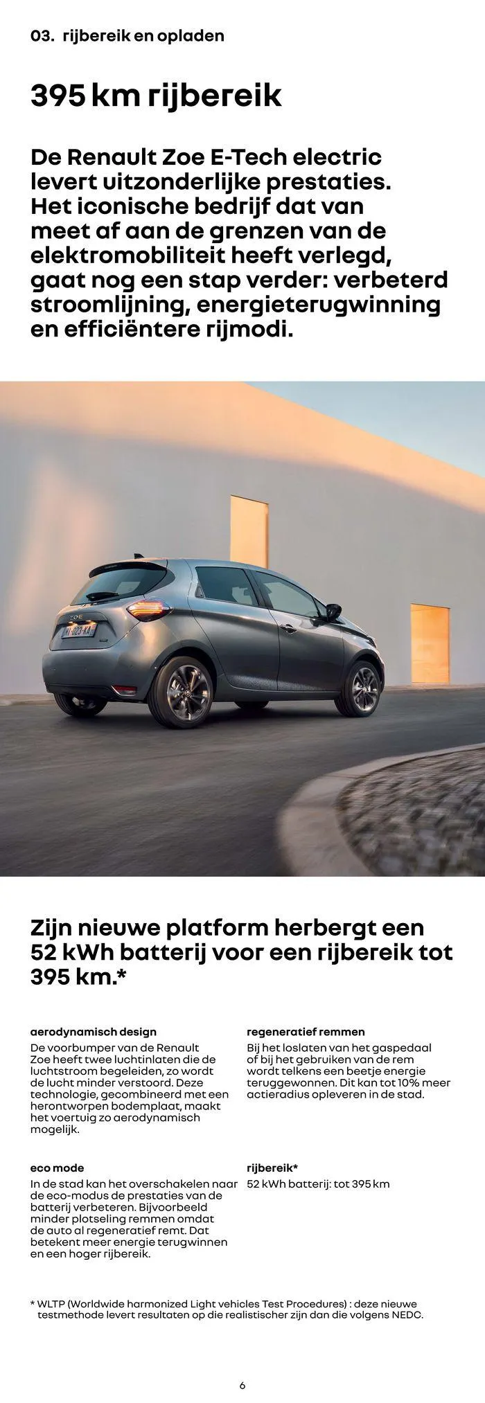 Renault Zoe E-Tech 100% Electric van 17 november tot 17 november 2024 - Folder pagina 6