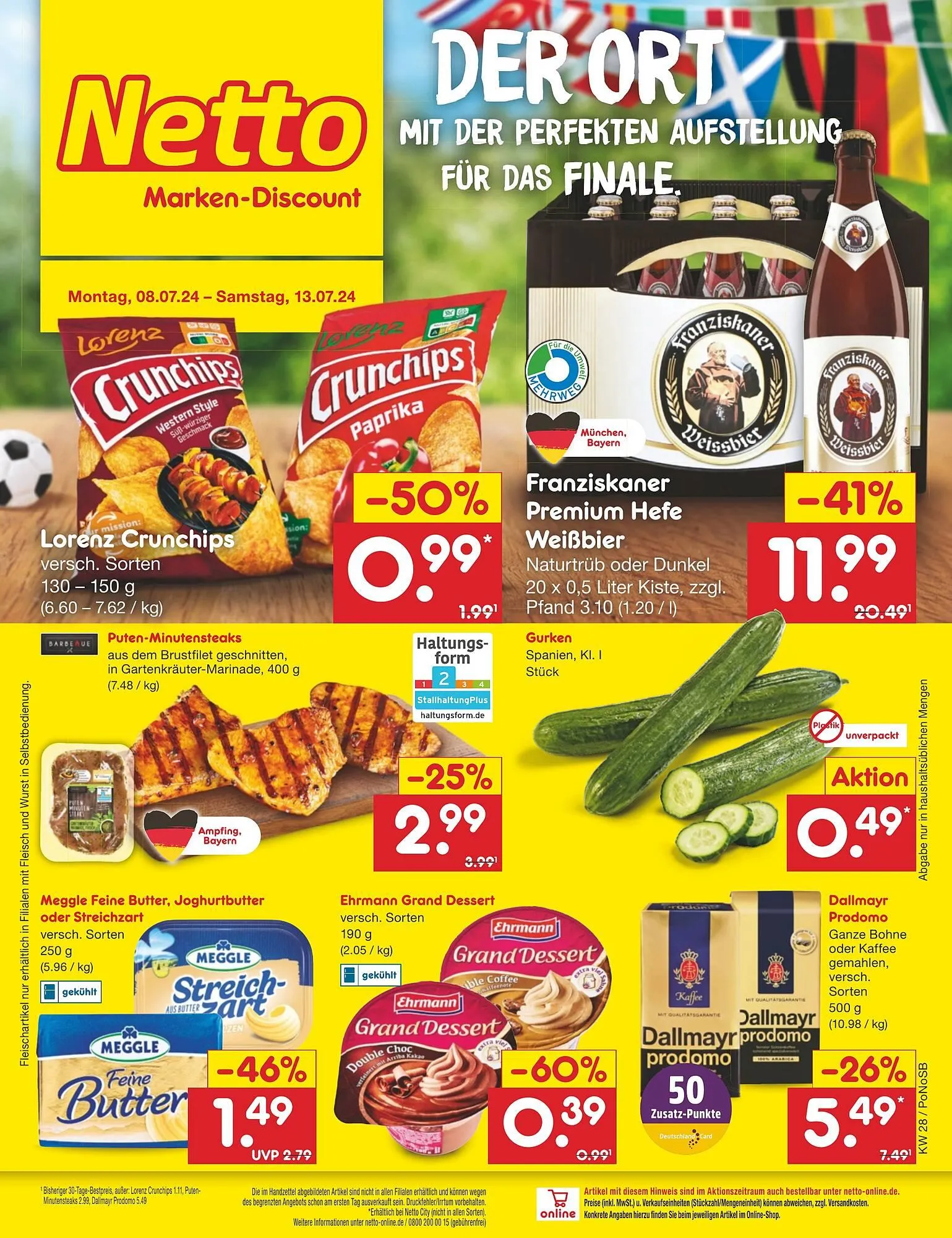 Netto Marken-Discount DE folder van 8 juli tot 13 juli 2024 - Folder pagina 1