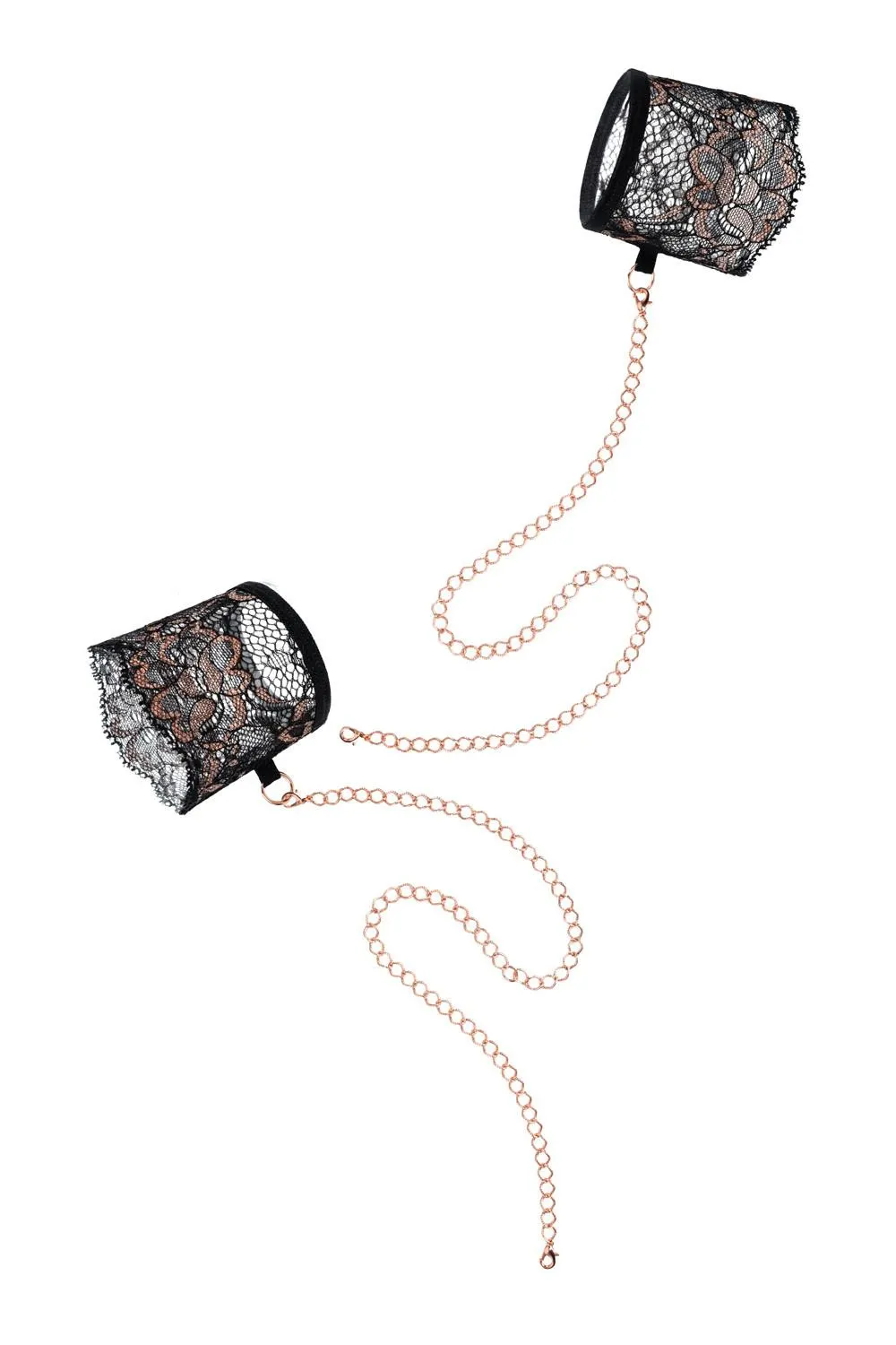 Kanten Handboeien Soft Sevdalizia - Zwart/Koper