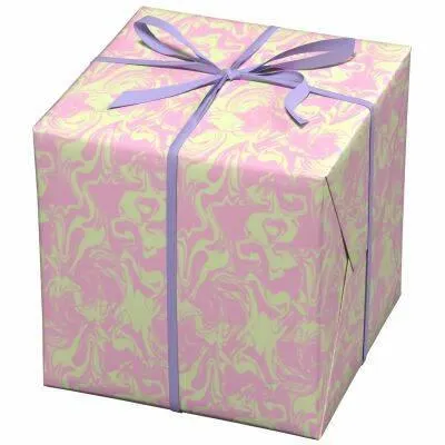 Cadeaupapier - 10 meter - swirly bubblegum