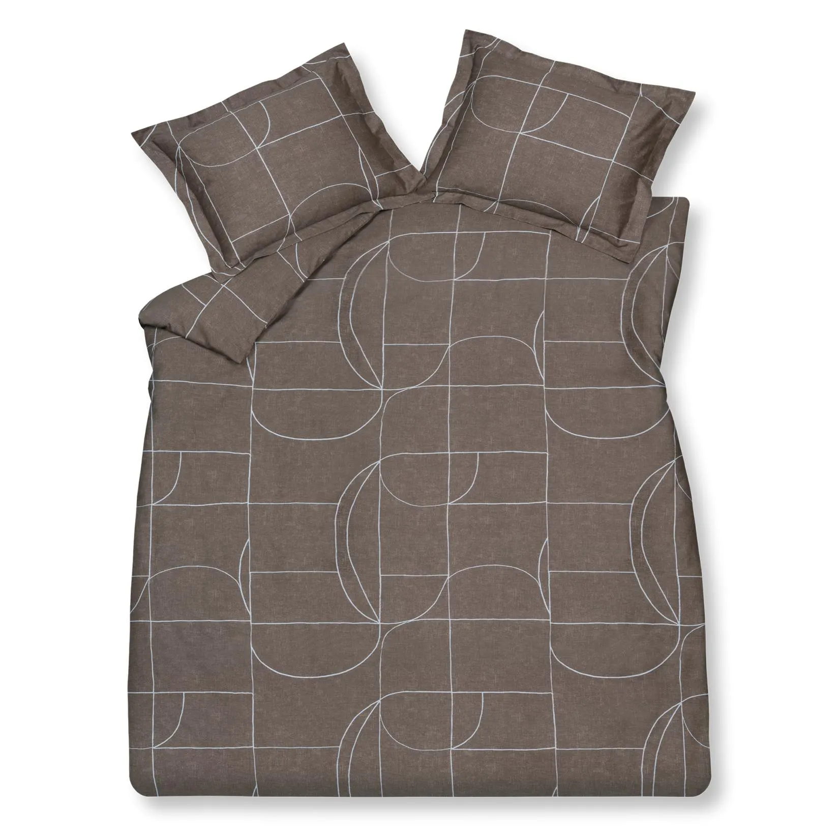 PUZZLE dekbedovertrekset | espresso