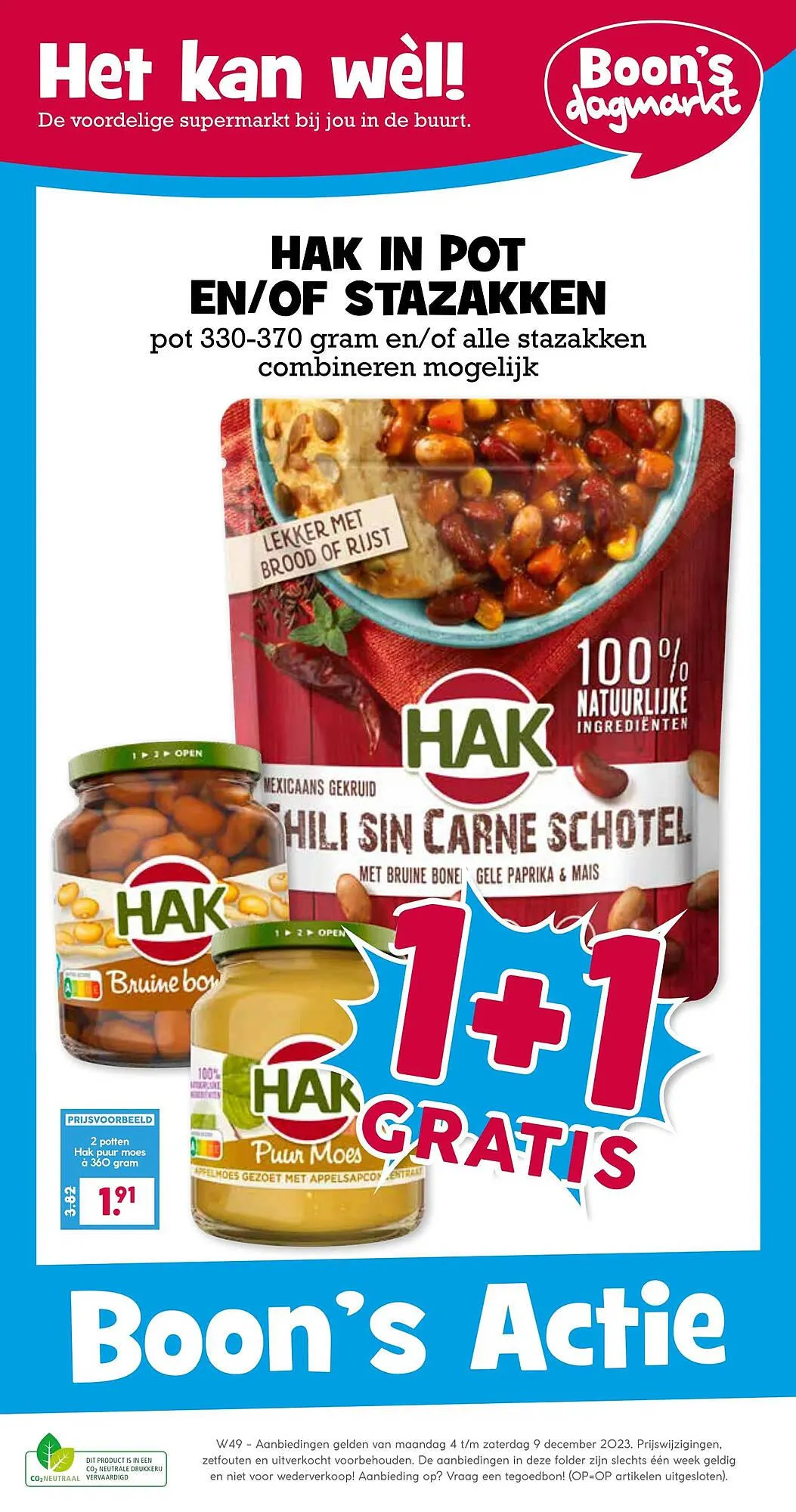 Boon`s Markt folder van 4 december tot 9 december 2023 - Folder pagina 1