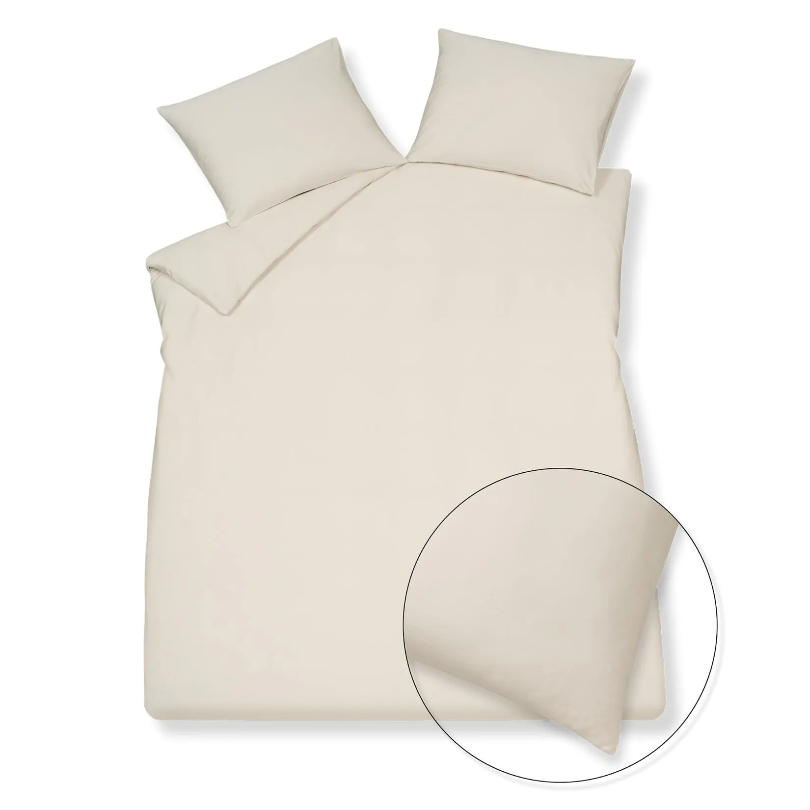 PURE 84 dekbedovertrekset | cream tan