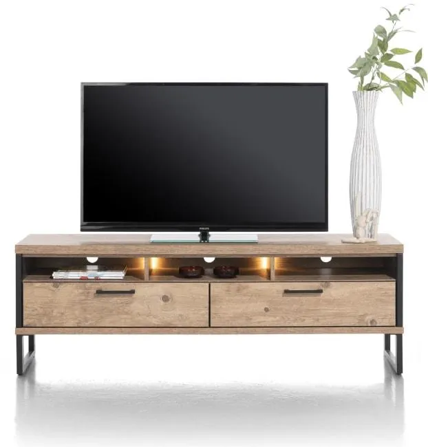 lowboard 160 cm - 2-laden + 3-niches (+ LED)