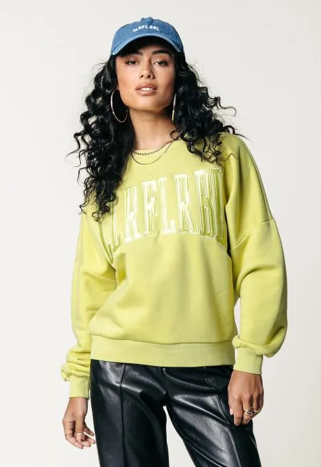 Patch Dropped Shoulder Sweater