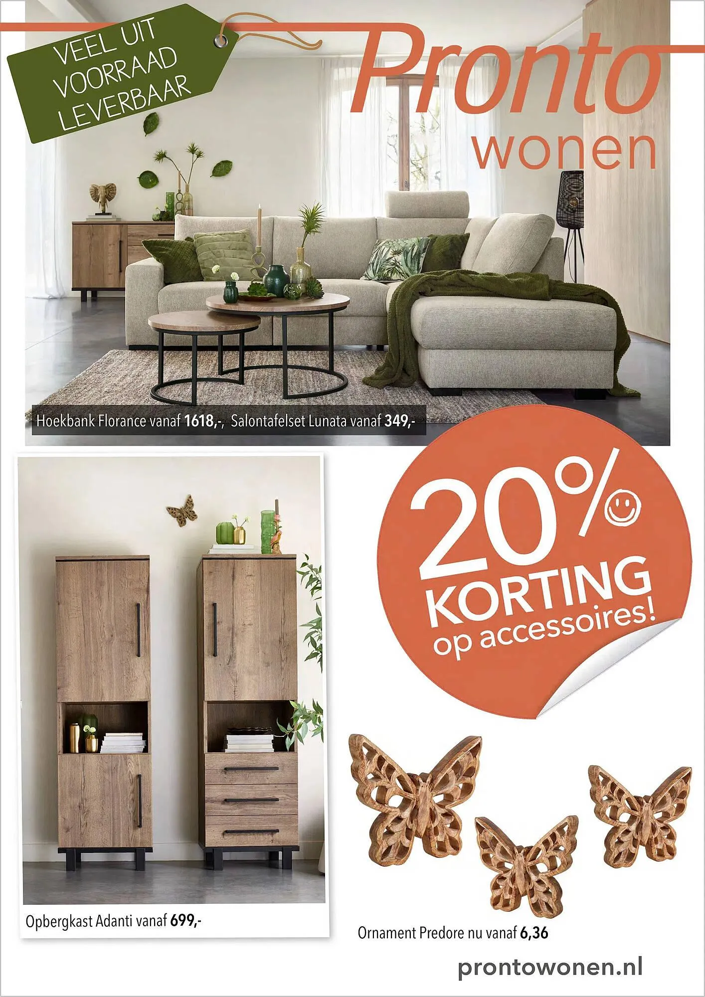 Pronto wonen folder van 15 juni tot 21 juni 2025 - Folder pagina 1