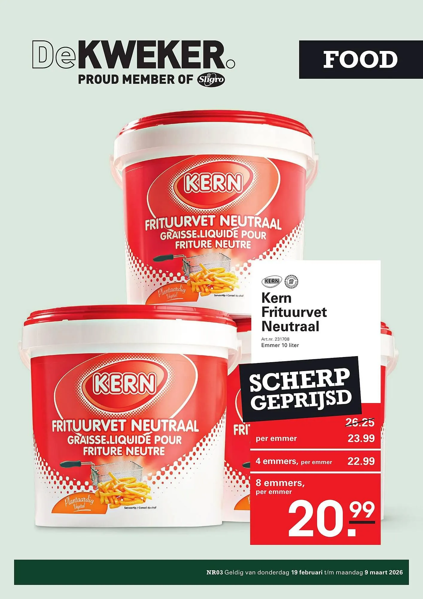 De Kweker folder van 19 februari tot 9 maart 2026 - Folder pagina 1