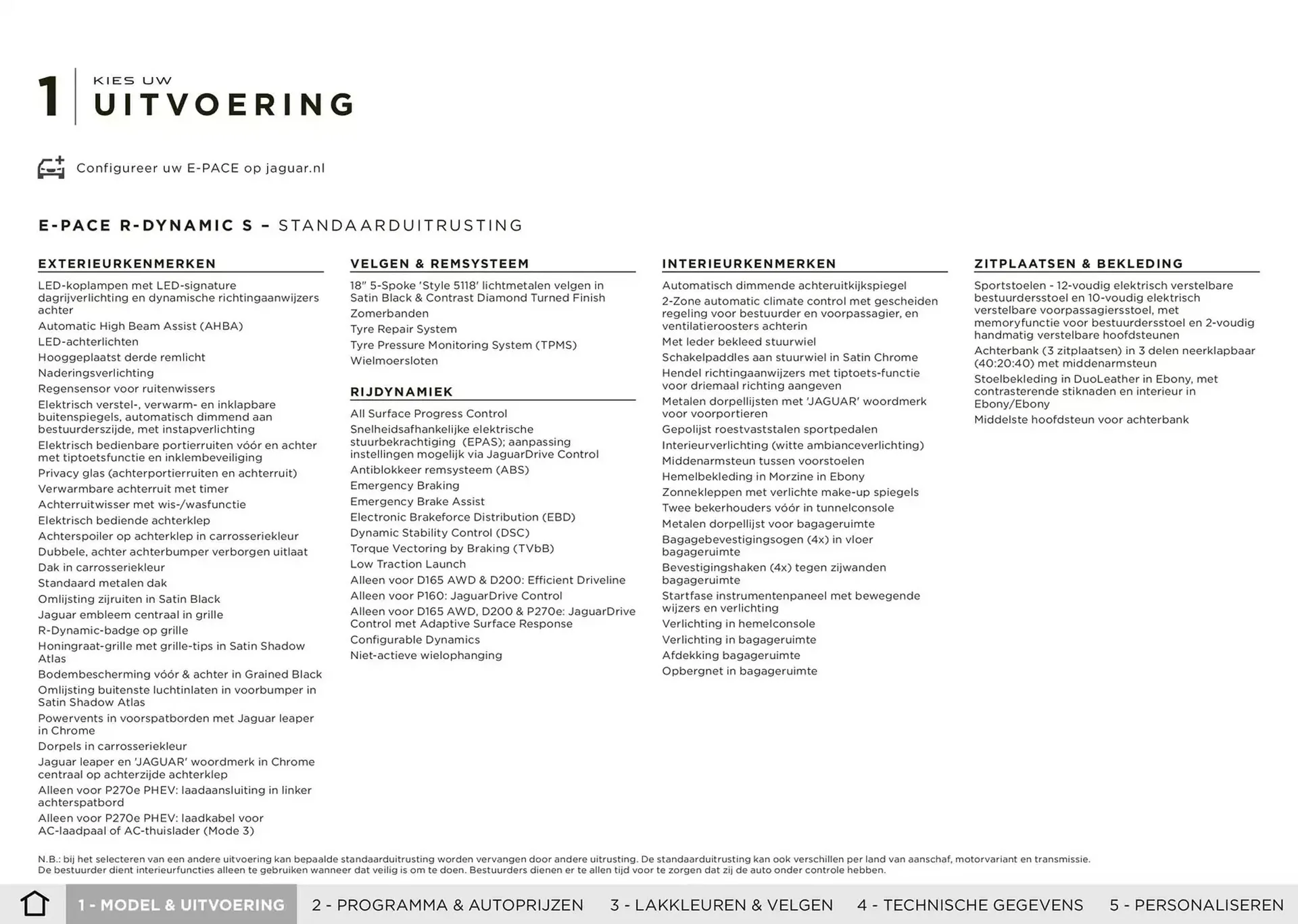 Jaguar folder van 20 november tot 30 juni 2025 - Folder pagina 4