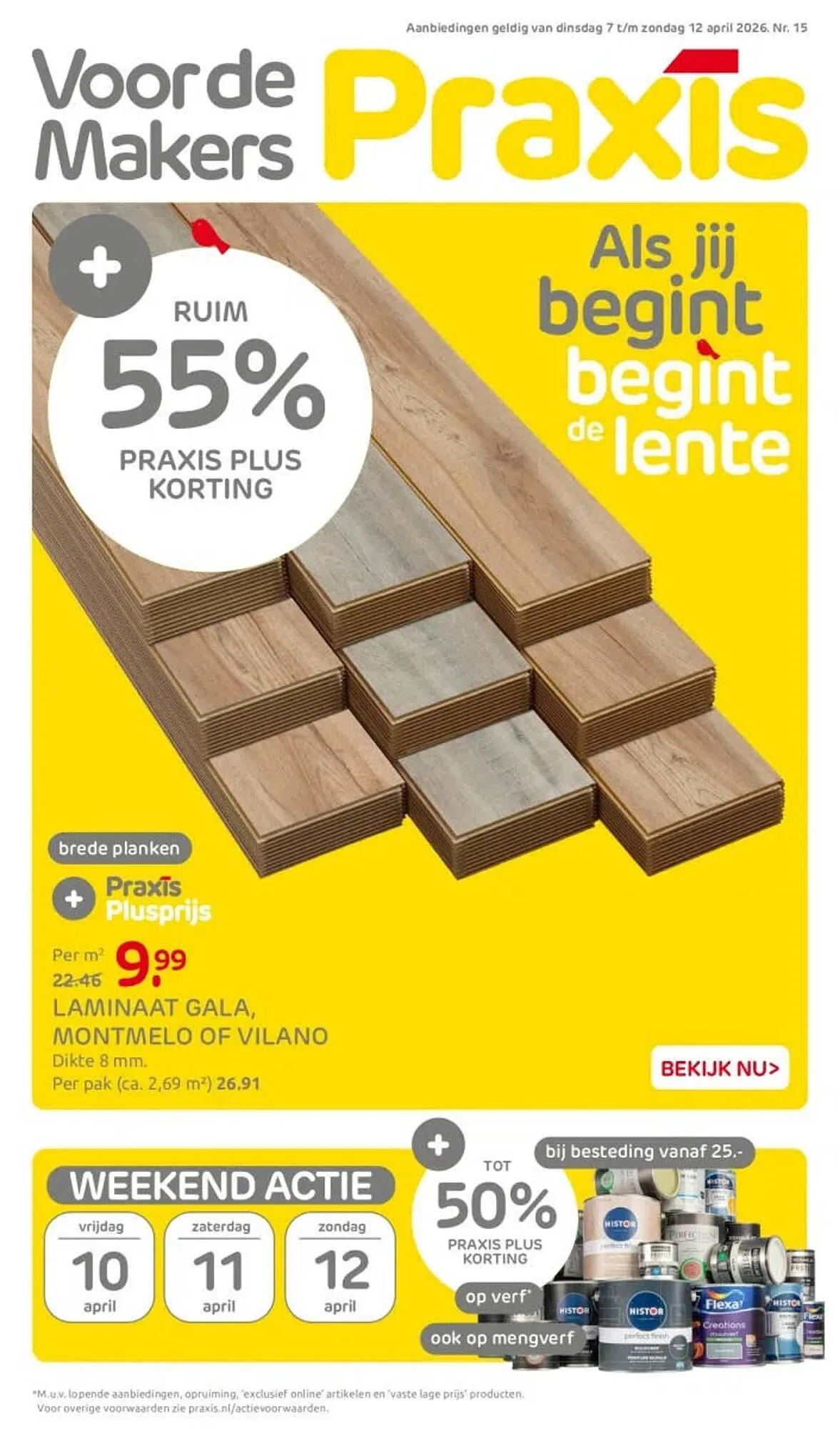 Praxis folder van 7 april tot 12 april 2026 - Folder pagina 1