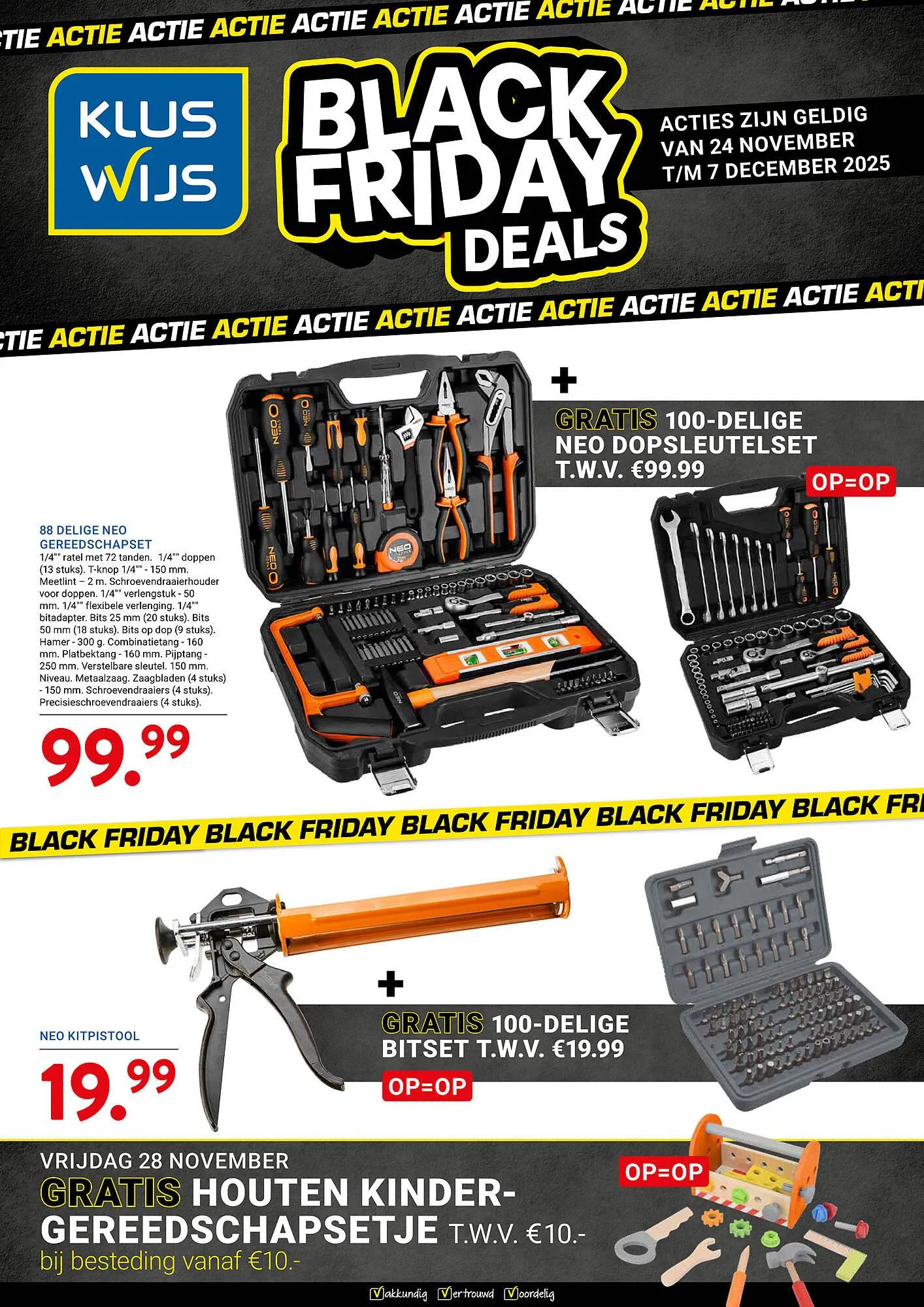 Kluswijs folder van 24 november tot 7 december 2025 - Folder pagina 1