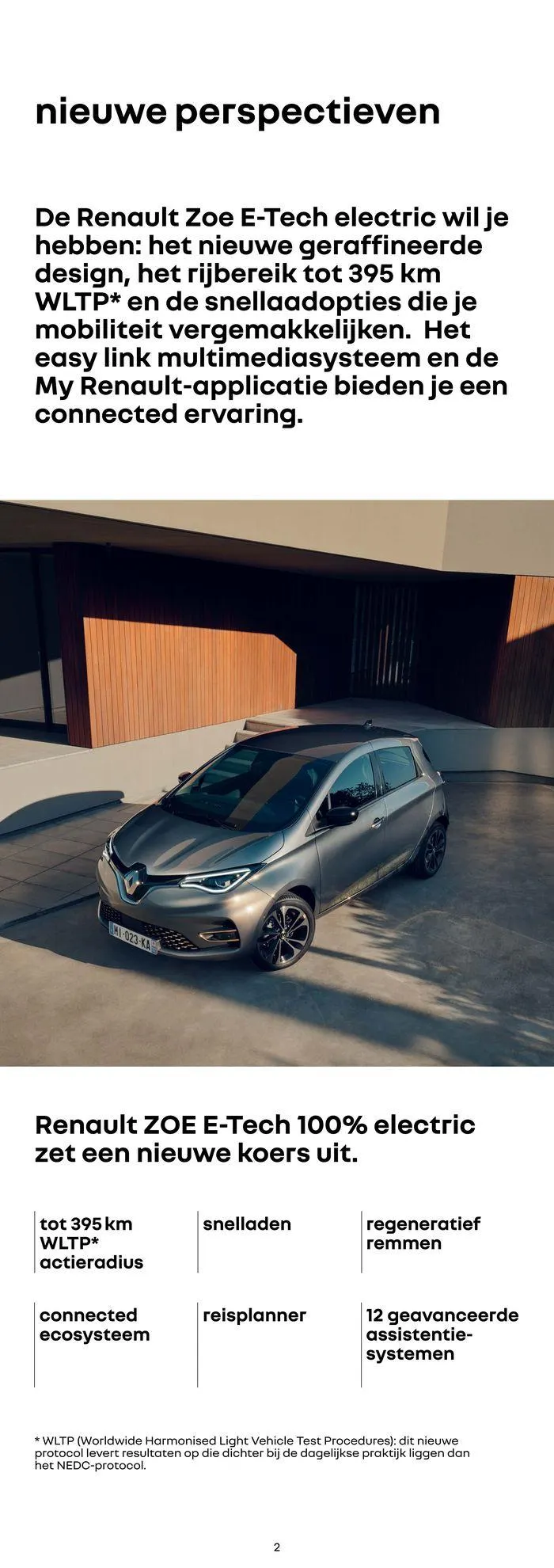 Renault Zoe E-Tech 100% Electric van 17 november tot 17 november 2024 - Folder pagina 2