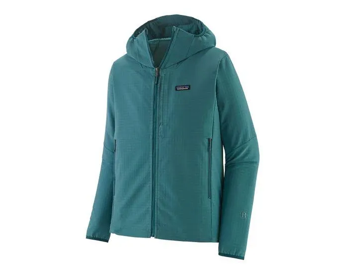 Patagonia R1 TechFace Hoody fleece vest heren wetland blue