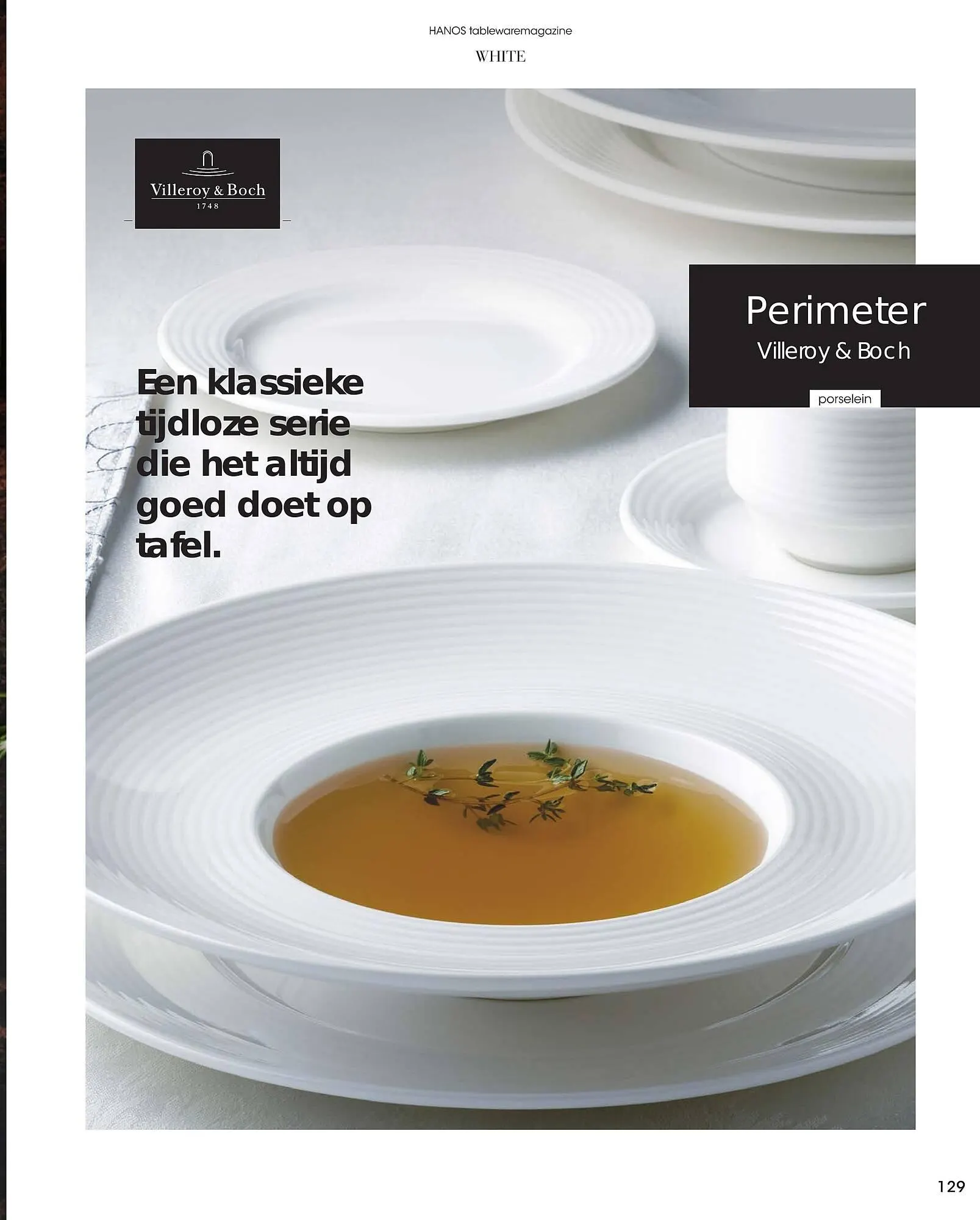 HANOS Tableware Magazine 2023-2024 van 1 januari tot 30 april 2024 - Folder pagina 129