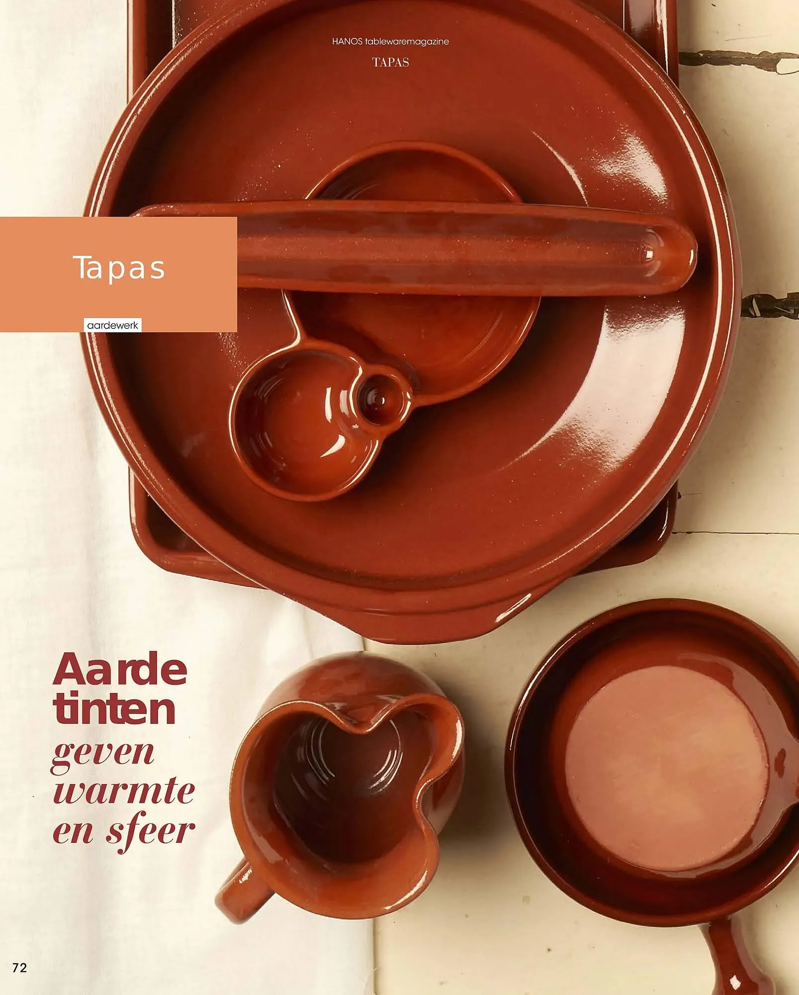 HANOS Tableware Magazine 2023-2024 van 1 januari tot 30 april 2024 - Folder pagina 72