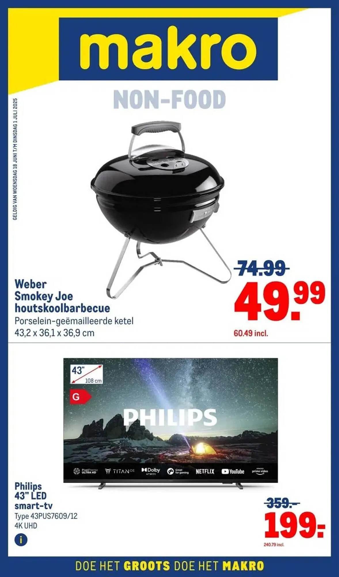 Makro folder van 18 juni tot 1 juli 2025 - Folder pagina 1