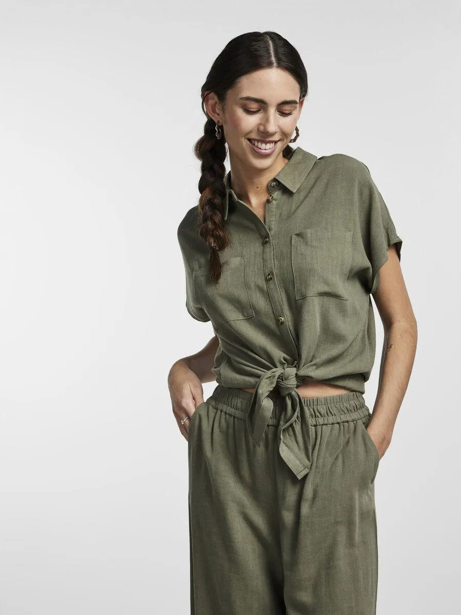 PCVINSTY BLOUSE VAN LINNENBLEND