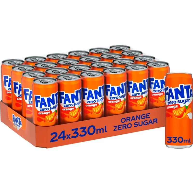 Fanta Orange zero sugar tray