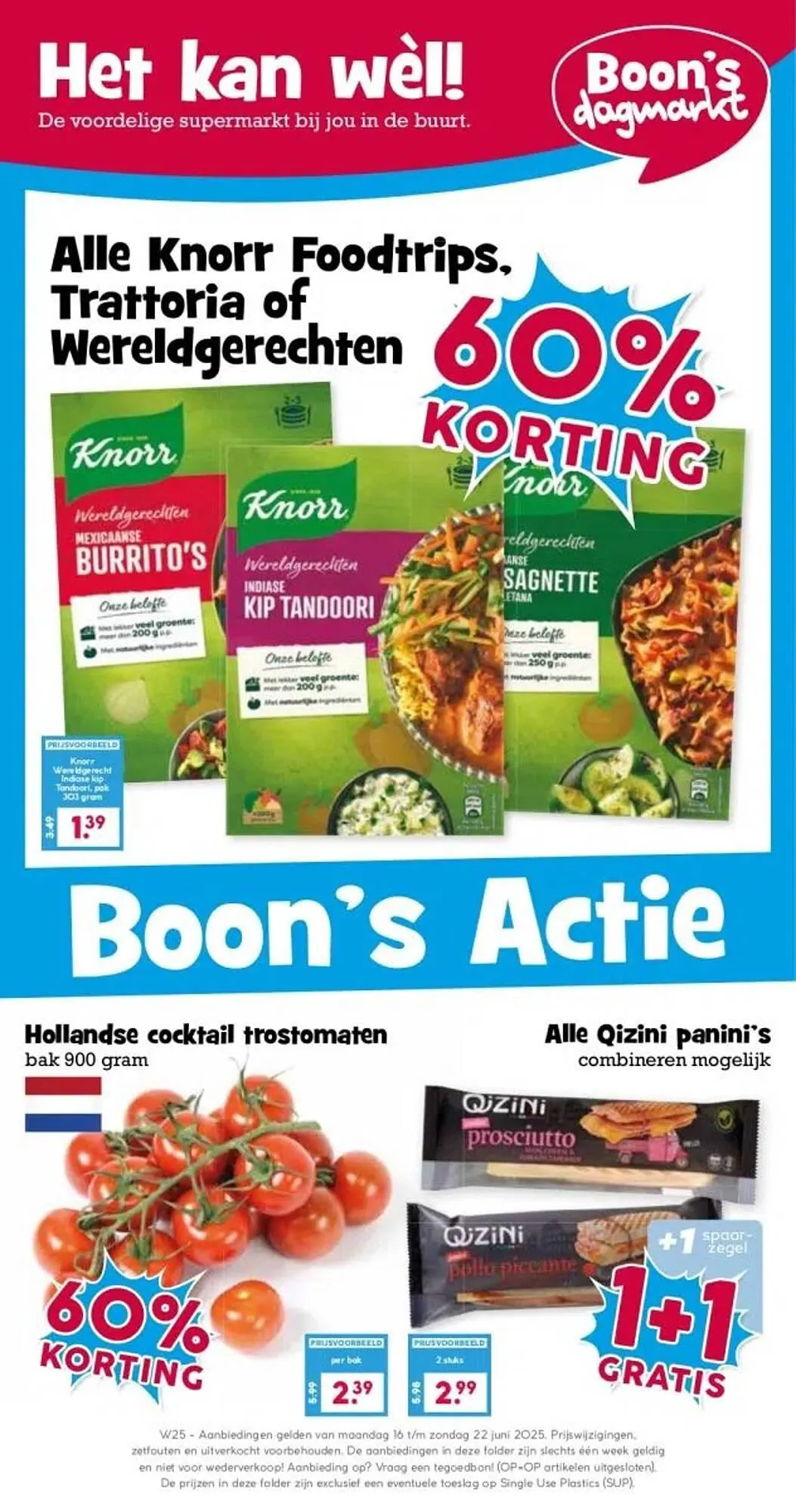 Boon`s Markt folder van 16 juni tot 22 juni 2025 - Folder pagina 1