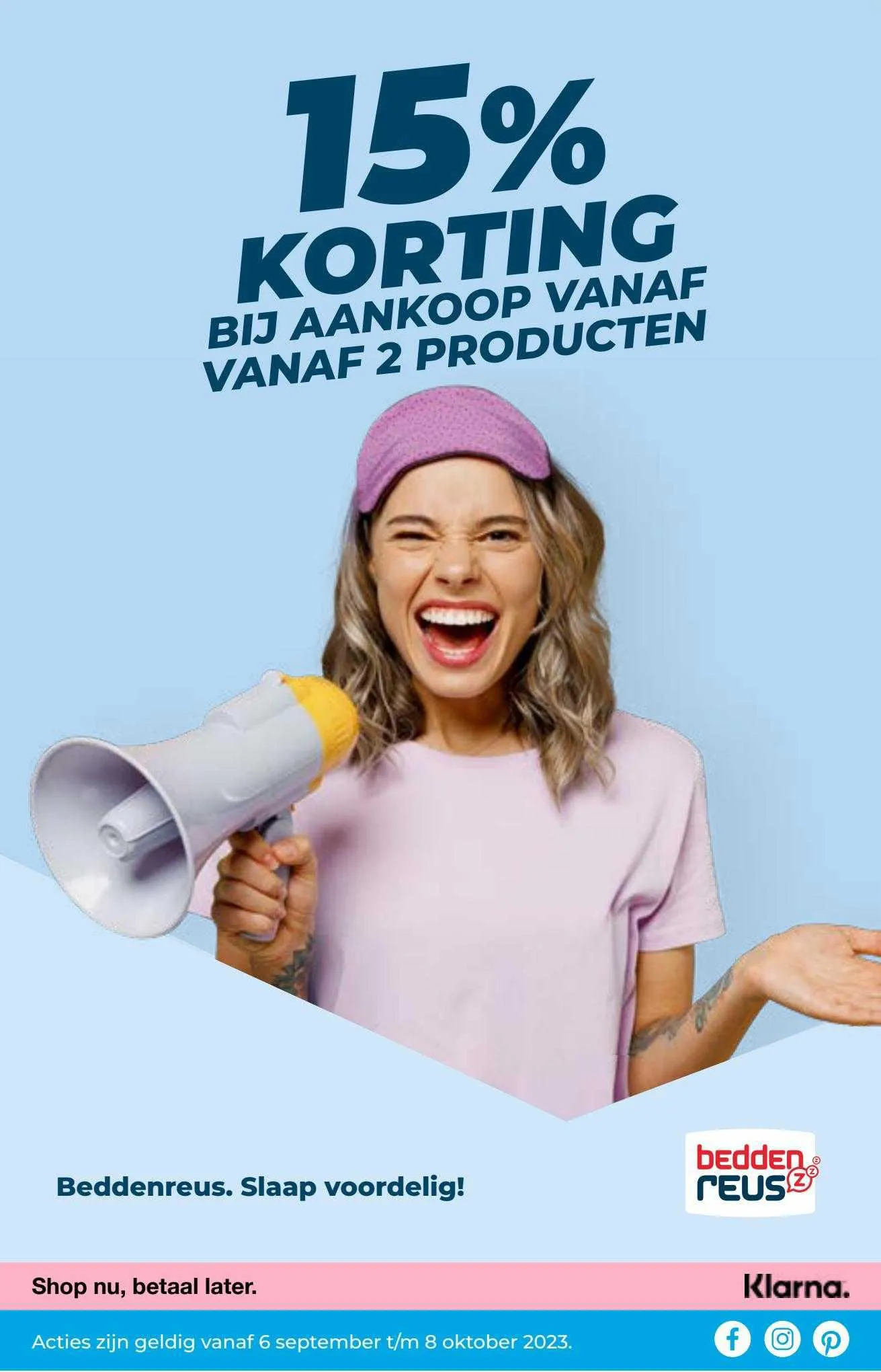 Beddenreus Folder van 6 september tot 8 oktober 2023 - Folder pagina 1