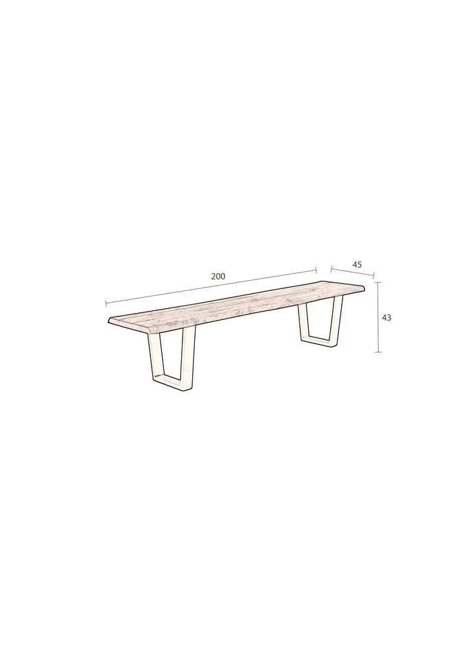 Dutchbone eetkamerbank Aka