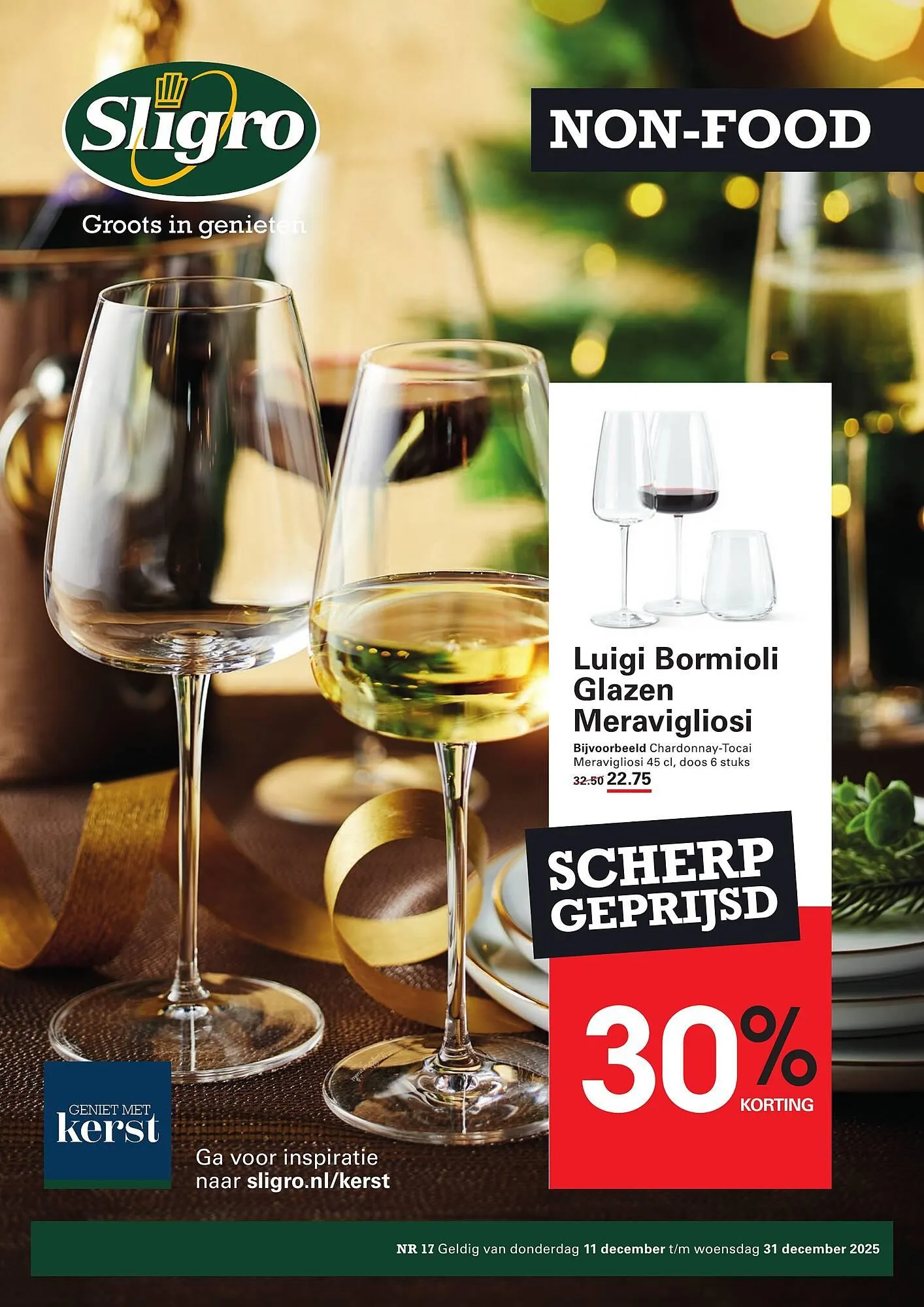 Sligro folder van 11 december tot 31 december 2025 - Folder pagina 1